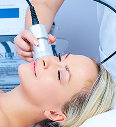 A creative symmetrical picture showing CRYO Therapy Dubai
