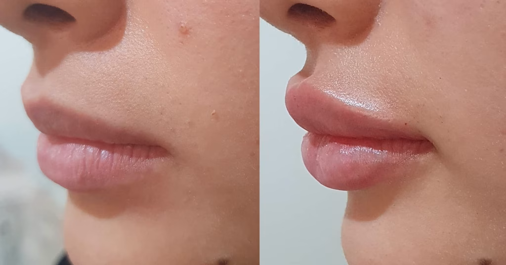 How Choose Lip Filler Clinics in Dubai 2026 Guide by Dermatology Expert 2 Best lip fillers clinics results in dubai with before after image